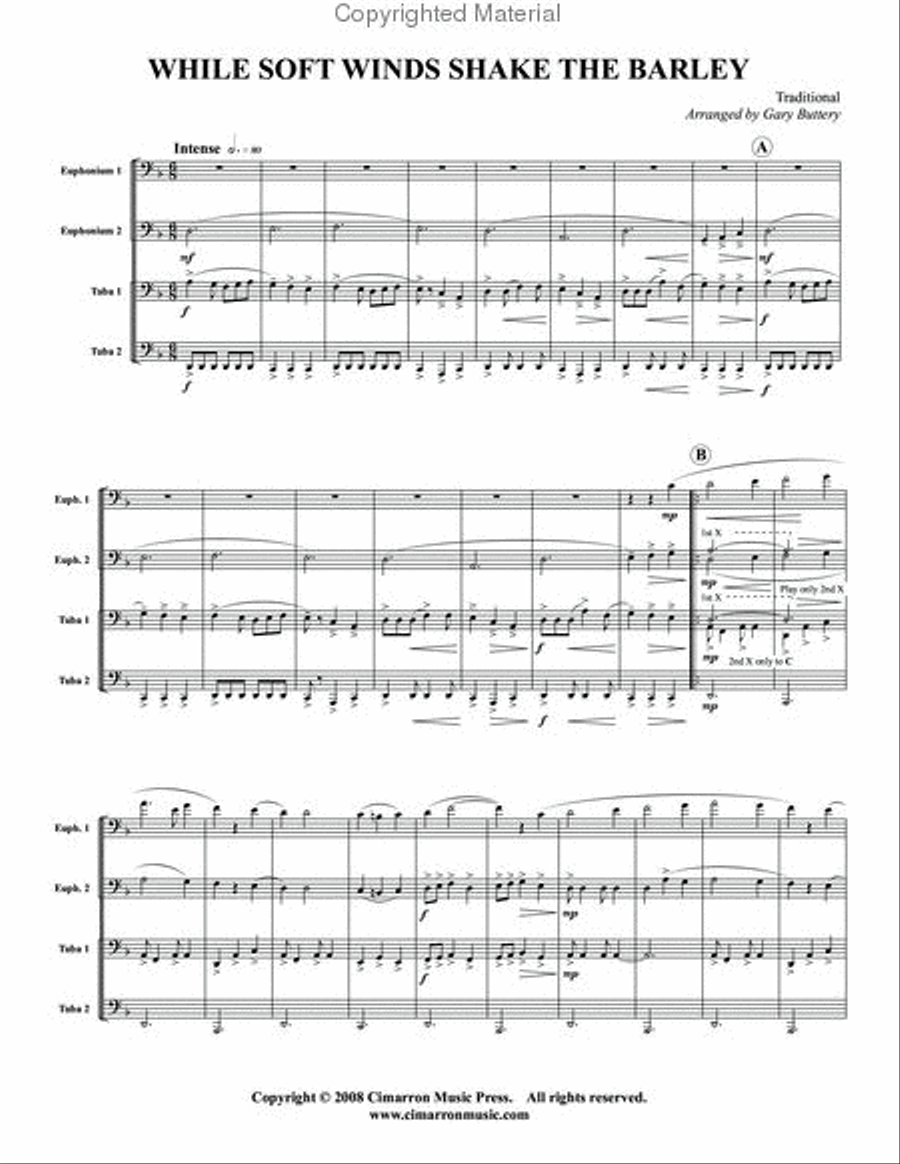 While Soft Winds Shake the Barley EETT scores gallery preview page 2