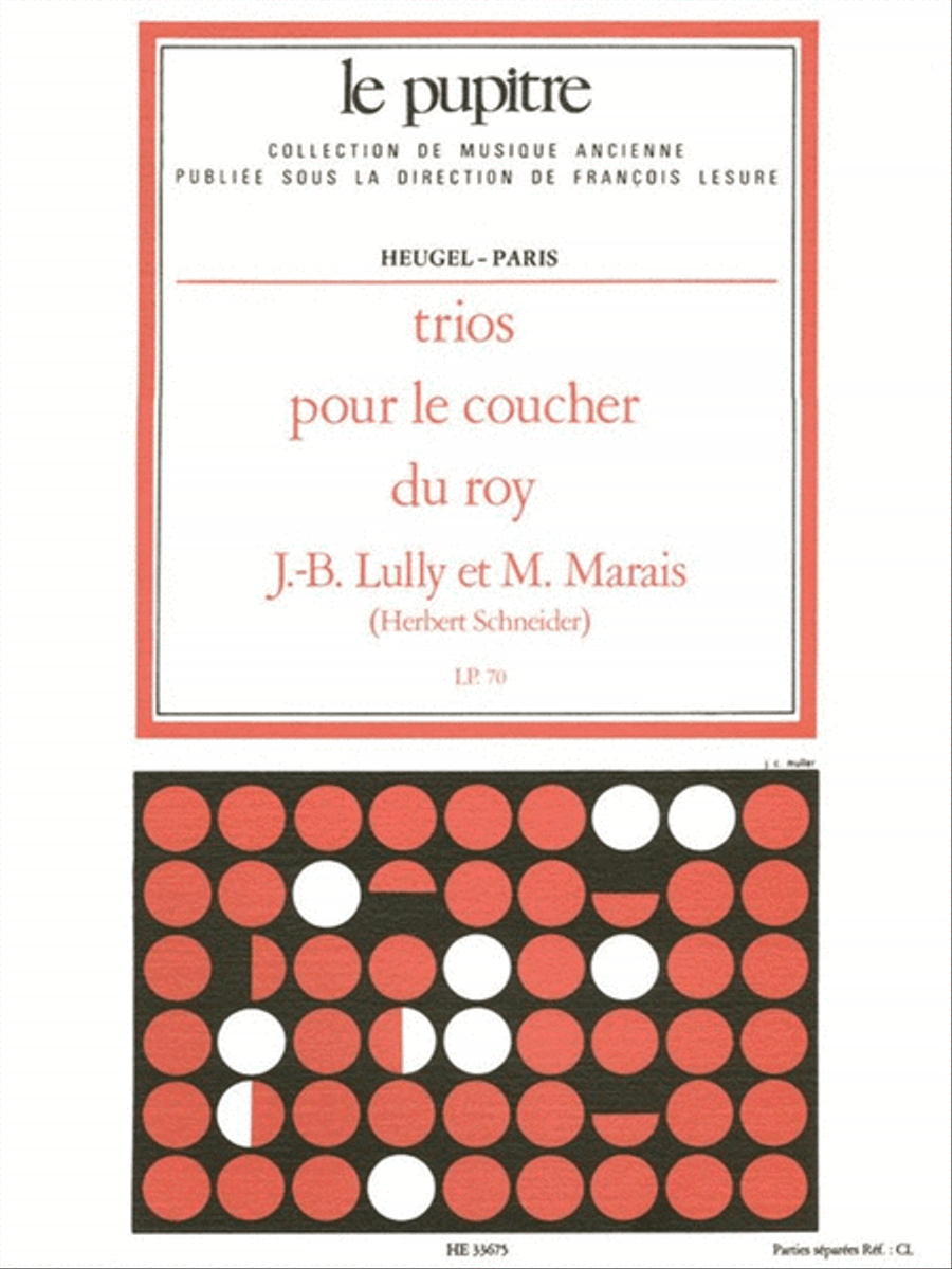 Trios Pour Le Coucher Du Roy Parties (lp70) Orchestra scores gallery preview page 1