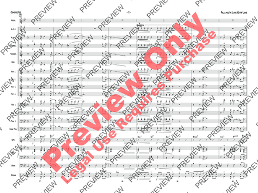Falling in Love with Love Jazz Ensemble scores gallery preview page 40