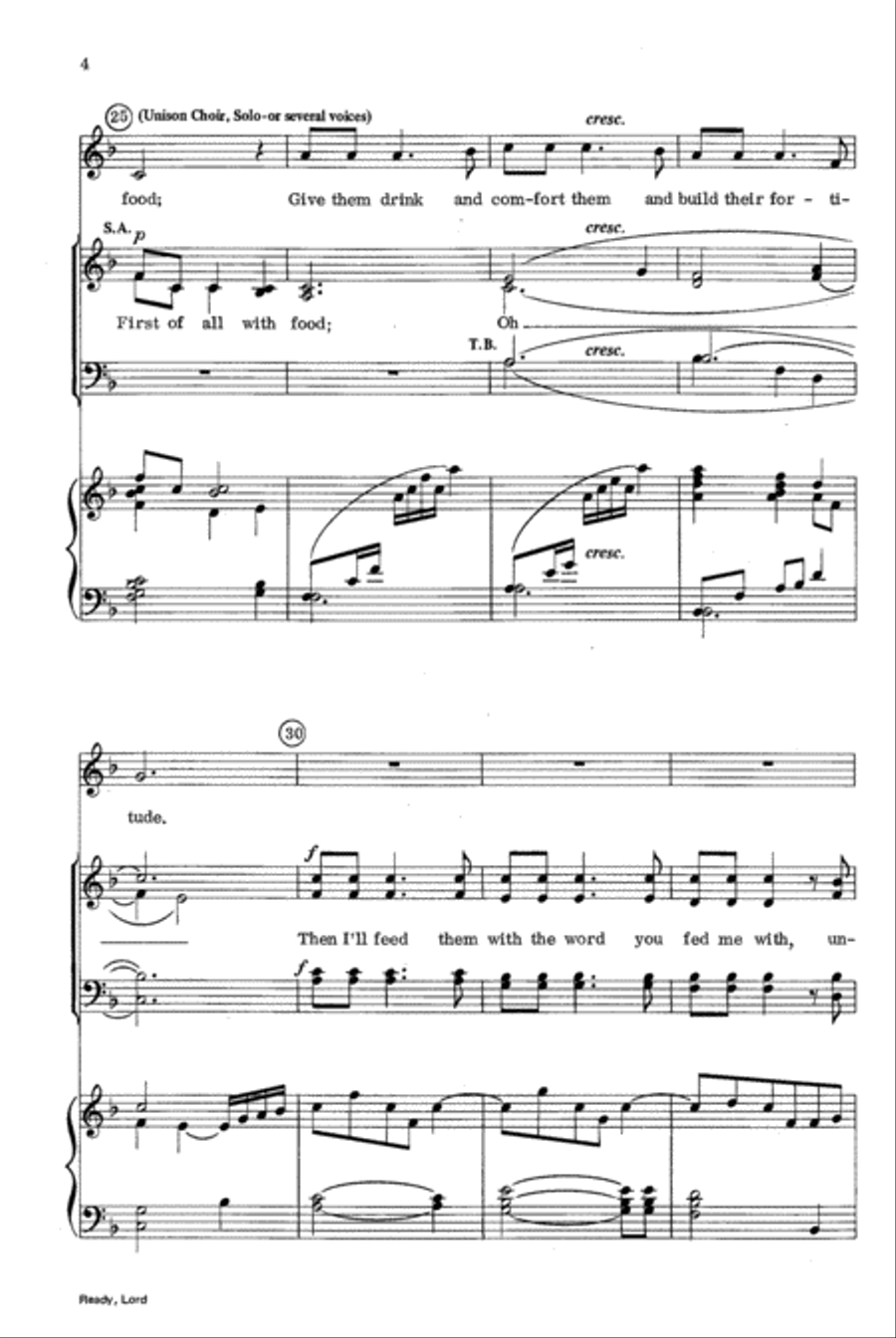 Ready, Lord Ready, Lord 4-Part scores gallery preview page 4