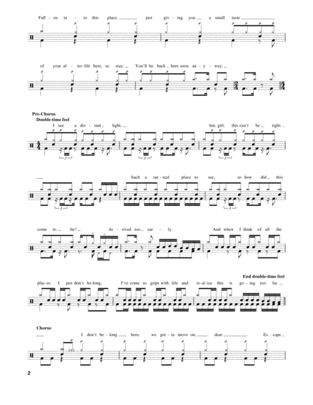 Afterlife Sheet music for Piano, Violin, Drum group (Mixed Trio
