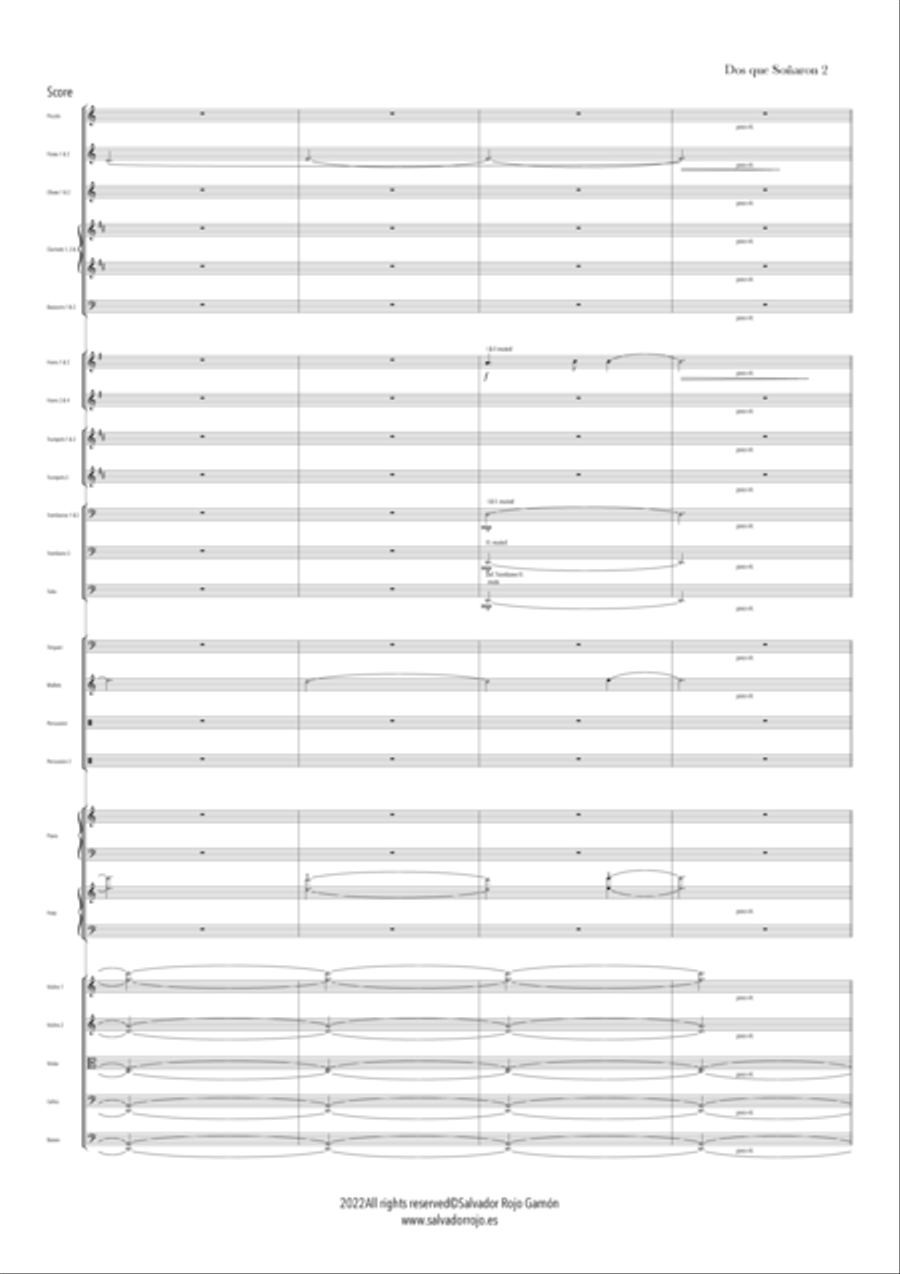 Dos que Soñaron Full Orchestra scores gallery preview page 5