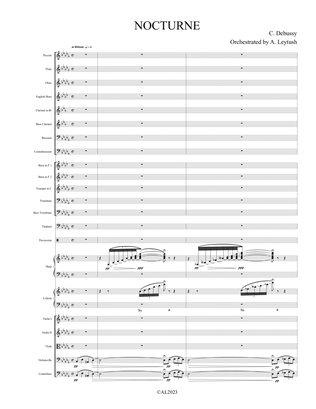 C. Debussy - 3 Pieces, Orchestrated by A. Leytush - Score Only