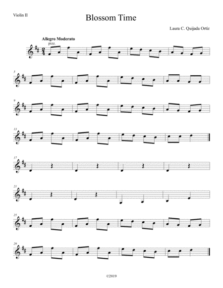 Blossom Time, for early-intermediate string orchestra. SCORE & PARTS. image number null