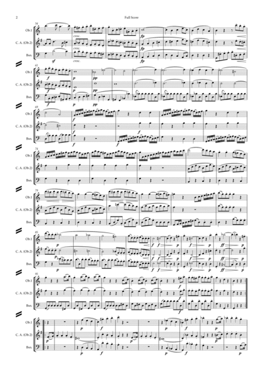 Beethoven: Wind Trio in C Major Op.87 (Complete) - double reed trio (Ob.,C.A.,Bsn.) image number null