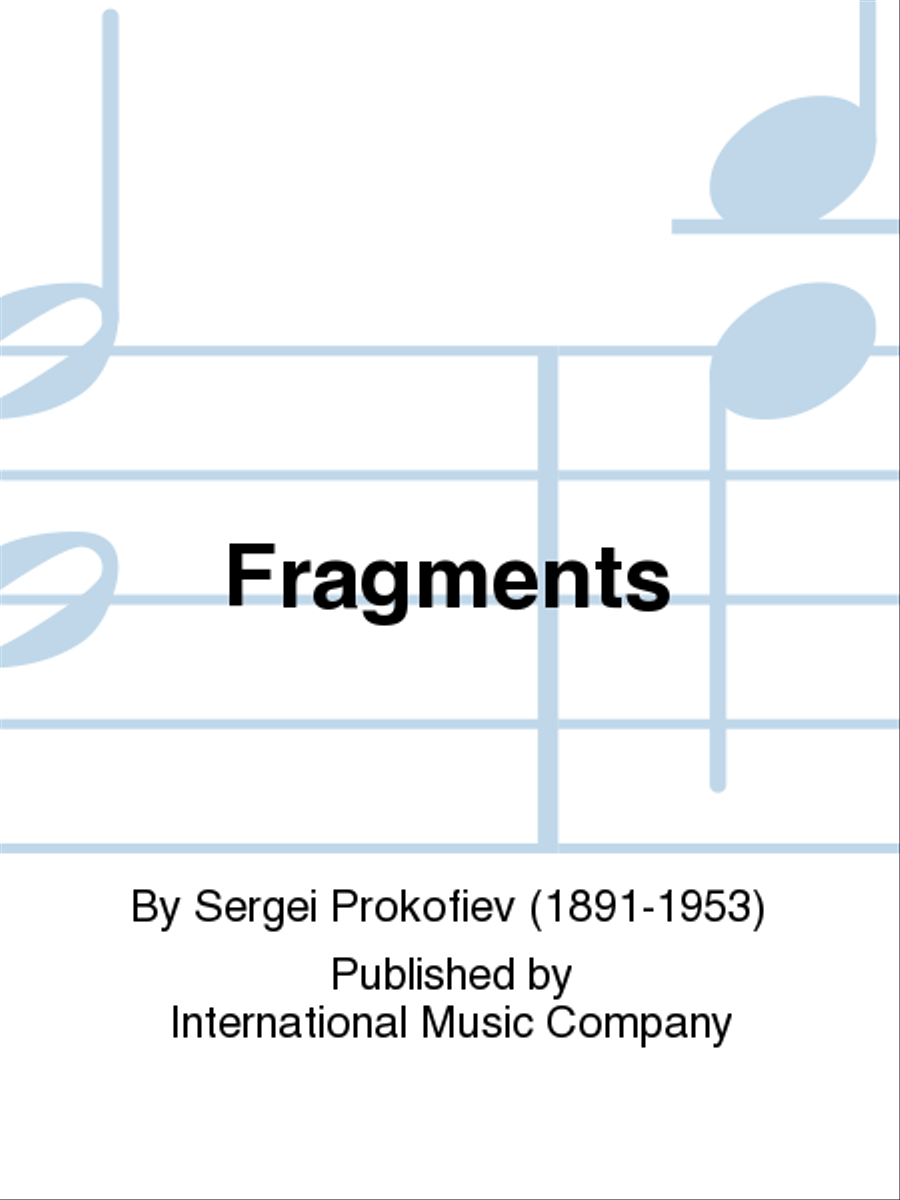 Fragments 1 Piano, 4-Hands scores gallery preview page 1