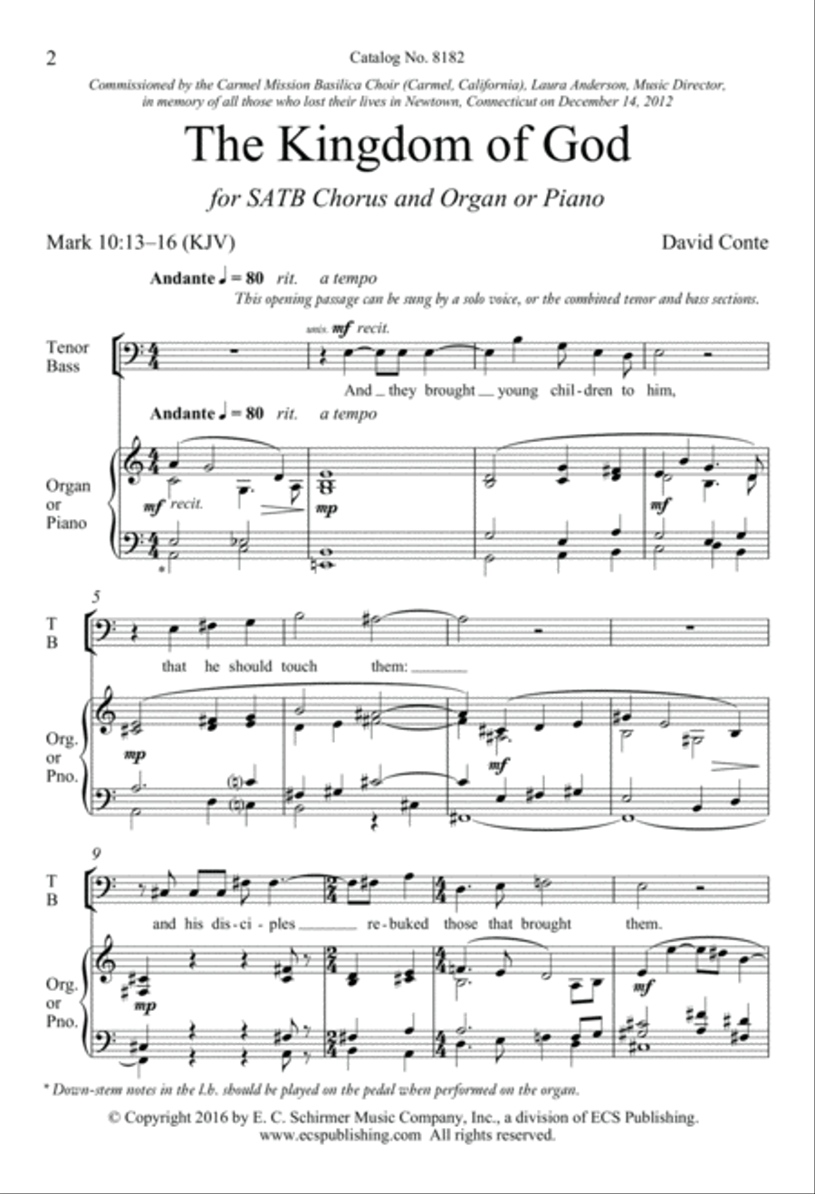 The Kingdom of God The Kingdom of God 4-Part scores gallery preview page 2