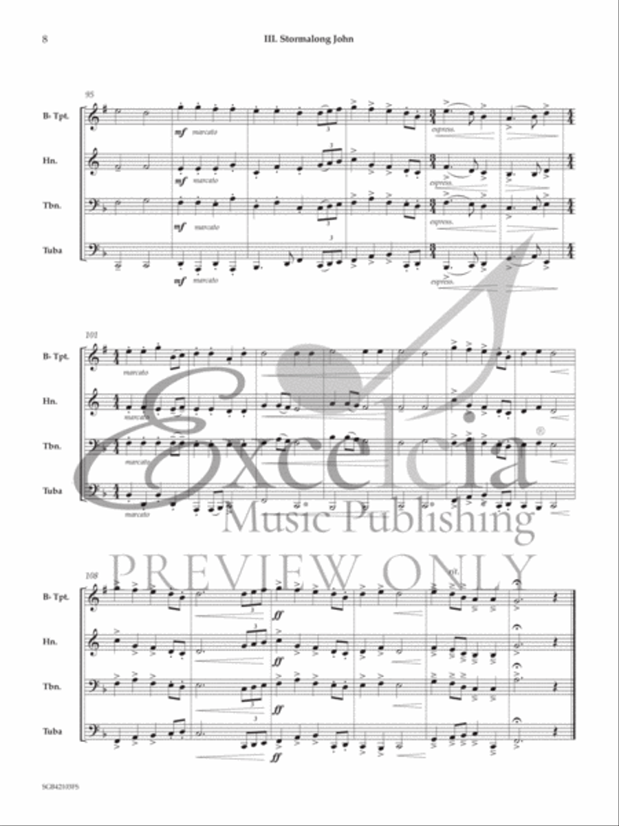 Sea Shanty Saga Sea Shanty Saga Brass Quartet scores gallery preview page 7