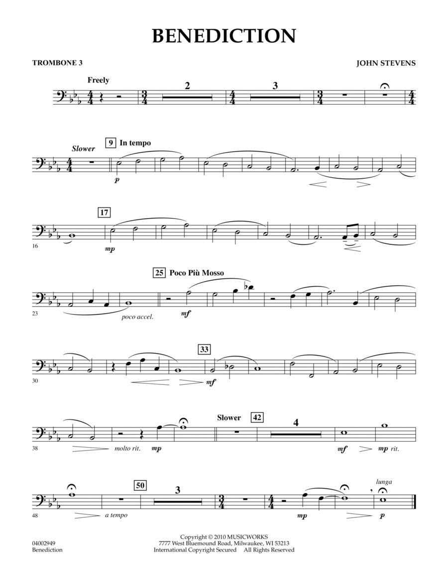 Benediction - Trombone 3