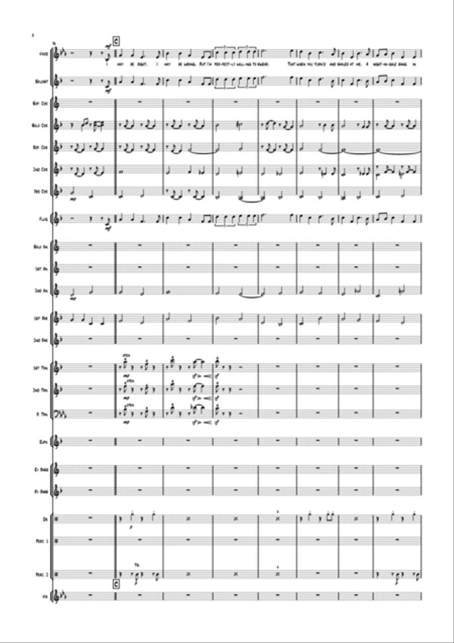 A Nightingale Sang In Berkeley Square Brass Band scores gallery preview page 6