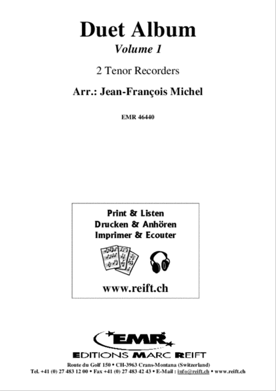 Duet Album Vol. 1 Tenor Recorder scores gallery preview page 2