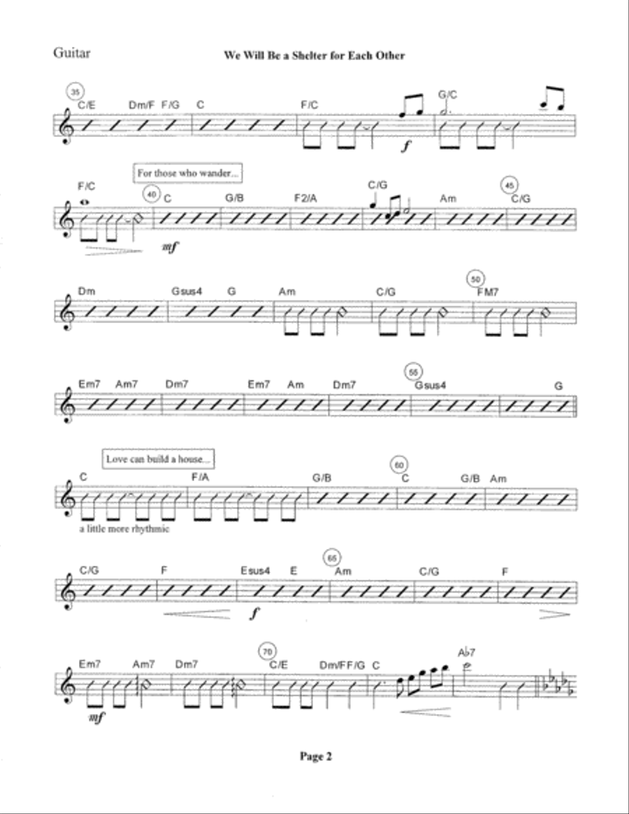 We Will Be a Shelter for Each Other Oboe scores gallery preview page 3