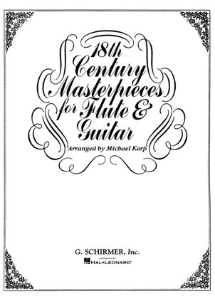 Book cover for 18th Century Masterpieces for Flute and Guitar