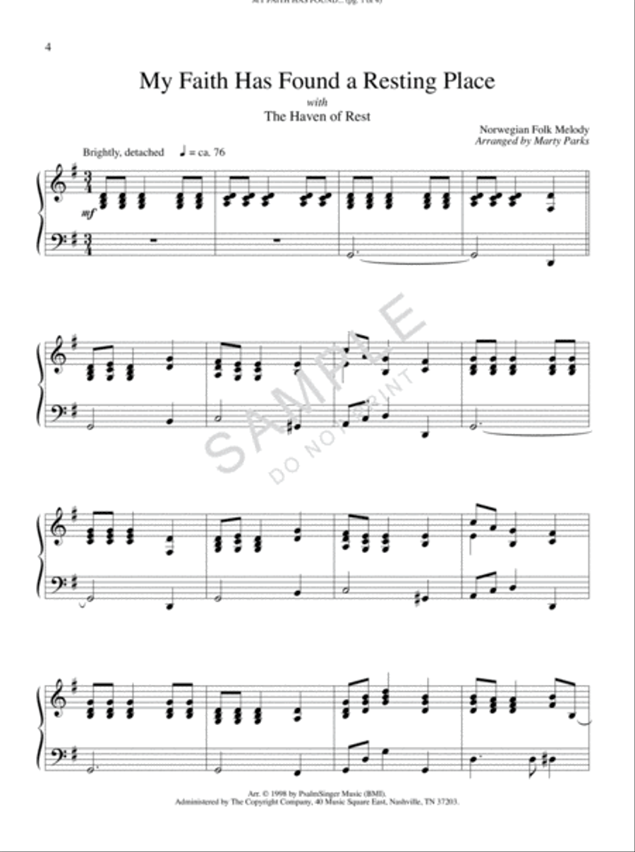 Resting Place Resting Place Easy Piano scores gallery preview page 2