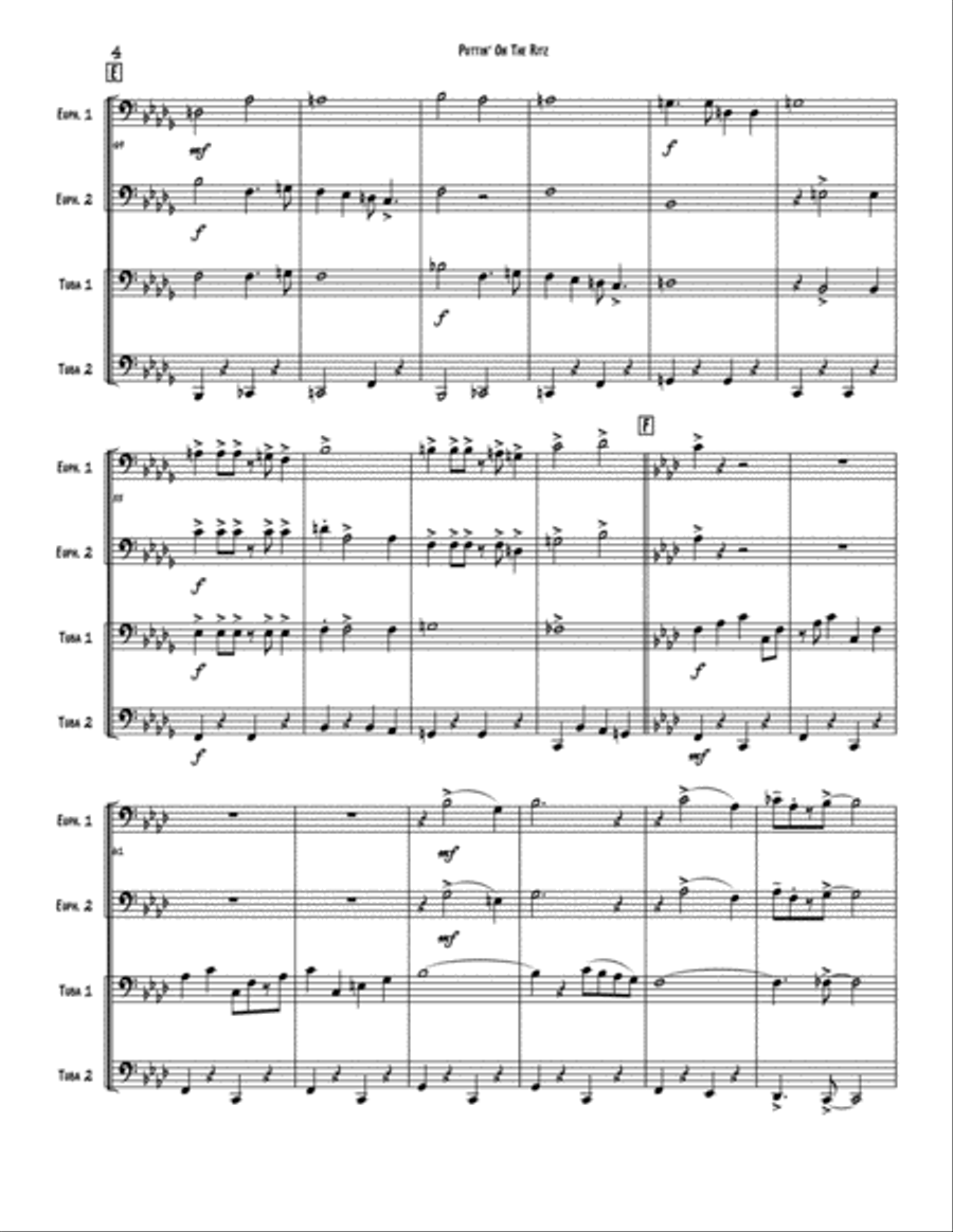 Puttin' On The Ritz Brass Ensemble scores gallery preview page 4