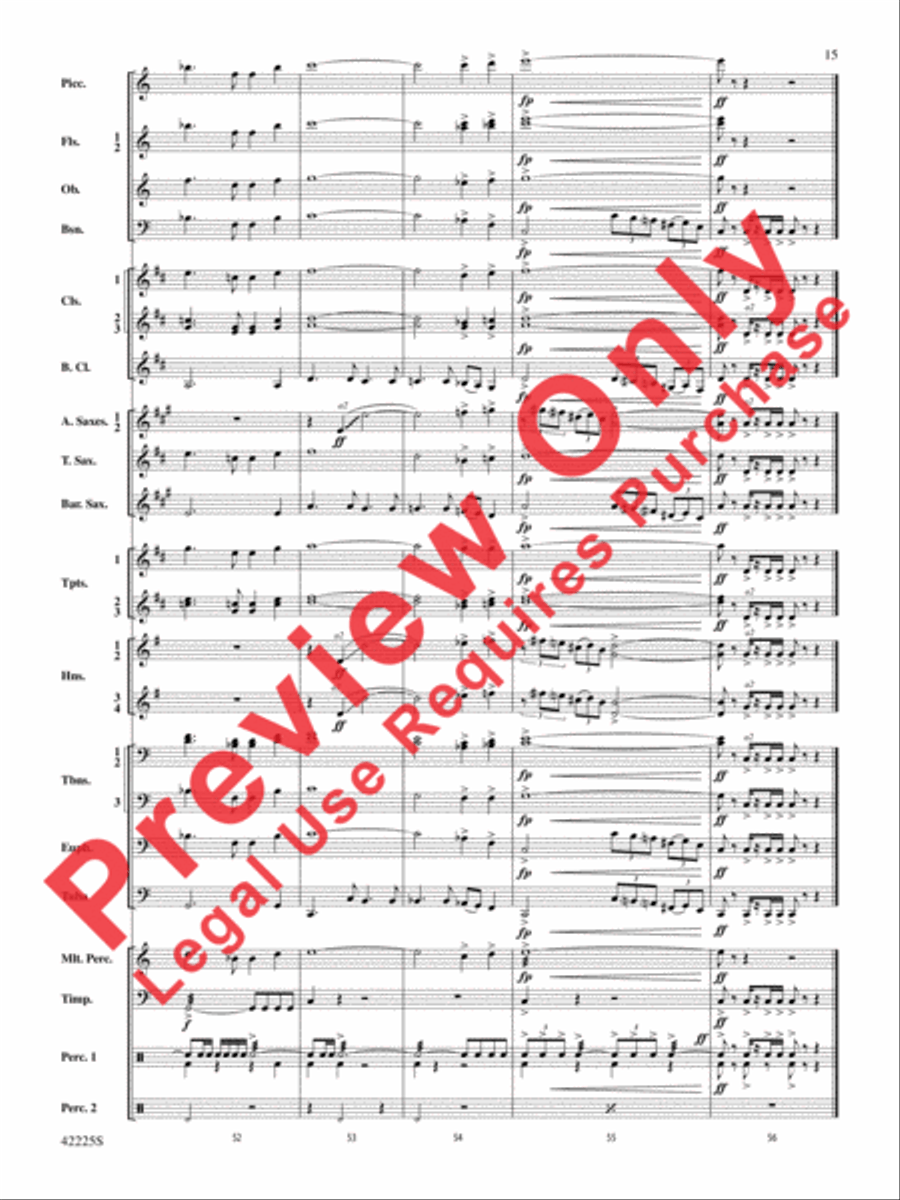 Mountain Strong Concert Band scores gallery preview page 15
