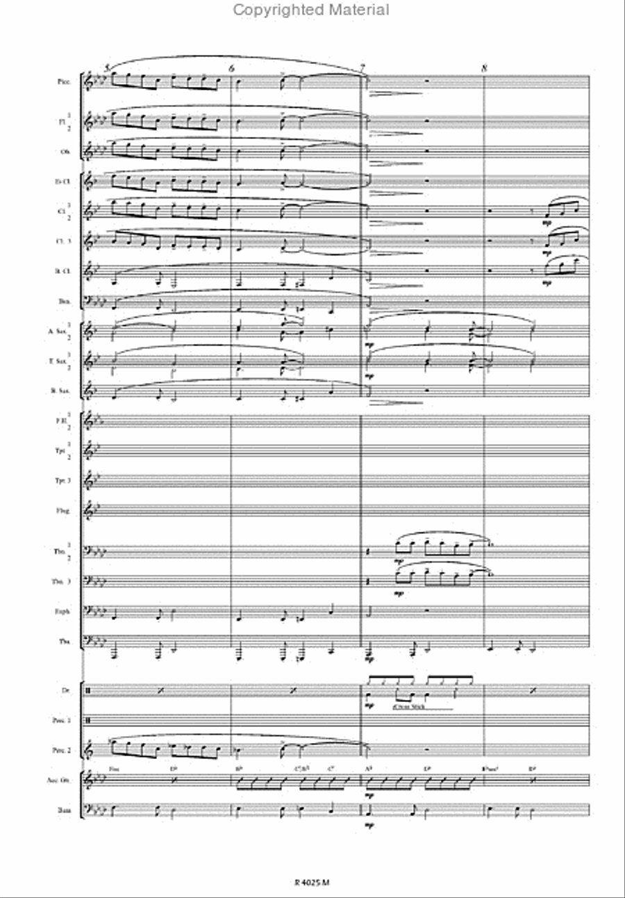 Manhattan Kaboul Concert Band scores gallery preview page 3