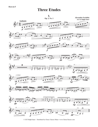 Three Etudes for Horn and Piano