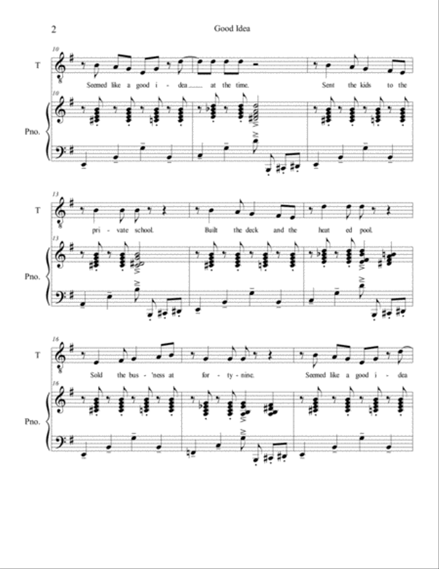 Good Idea Tenor Voice scores gallery preview page 2