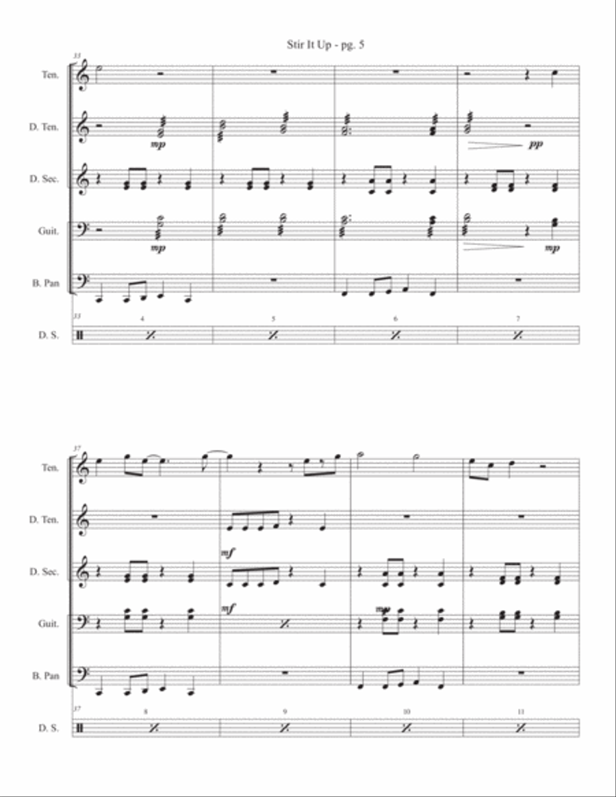 Stir It Up Percussion Ensemble scores gallery preview page 5