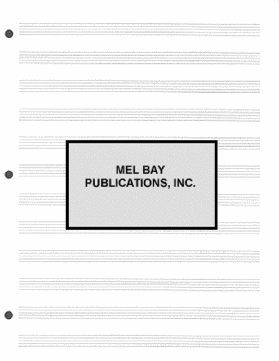 Notebook-Size Manuscript Pad - 12 Staves Staff Paper scores gallery preview page 3