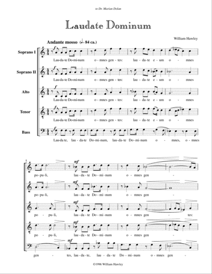 Laudate Dominum Divisi scores gallery preview page 3
