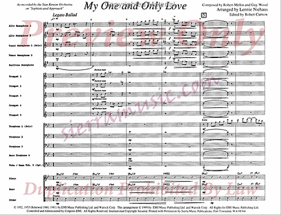 My One And Only Love Jazz Ensemble scores gallery preview page 2