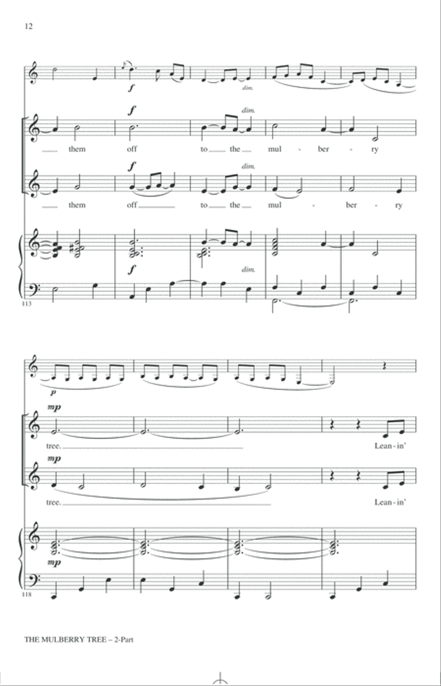 The Mulberry Tree 2-Part scores gallery preview page 10