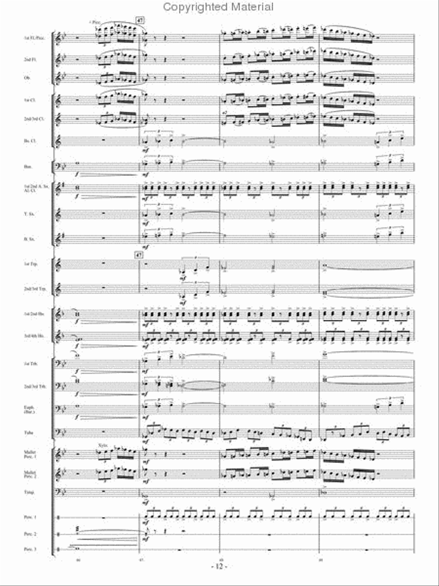 From the Eye of the Storm Concert Band scores gallery preview page 11