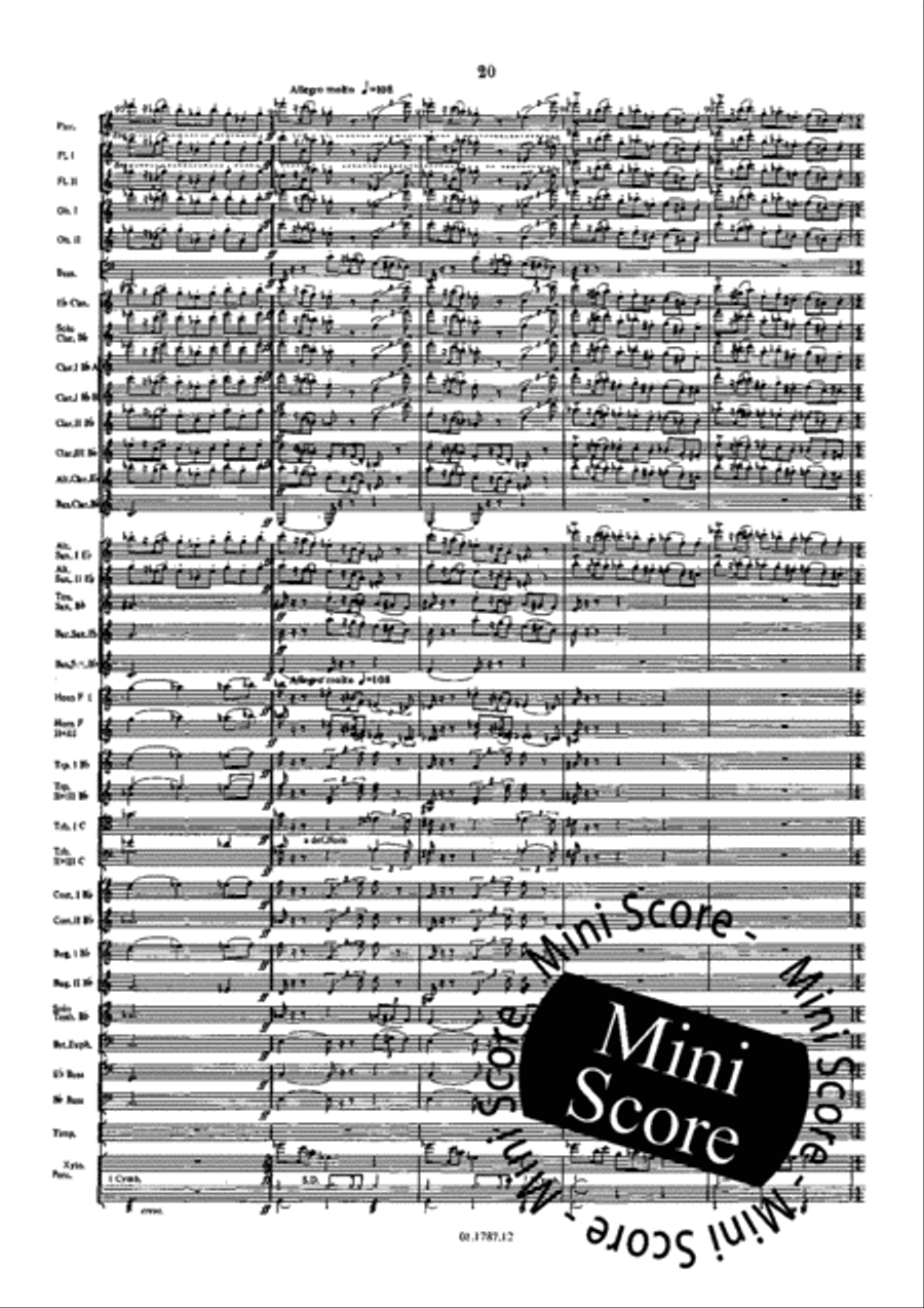Symphonie de l'Eau Concert Band scores gallery preview page 24