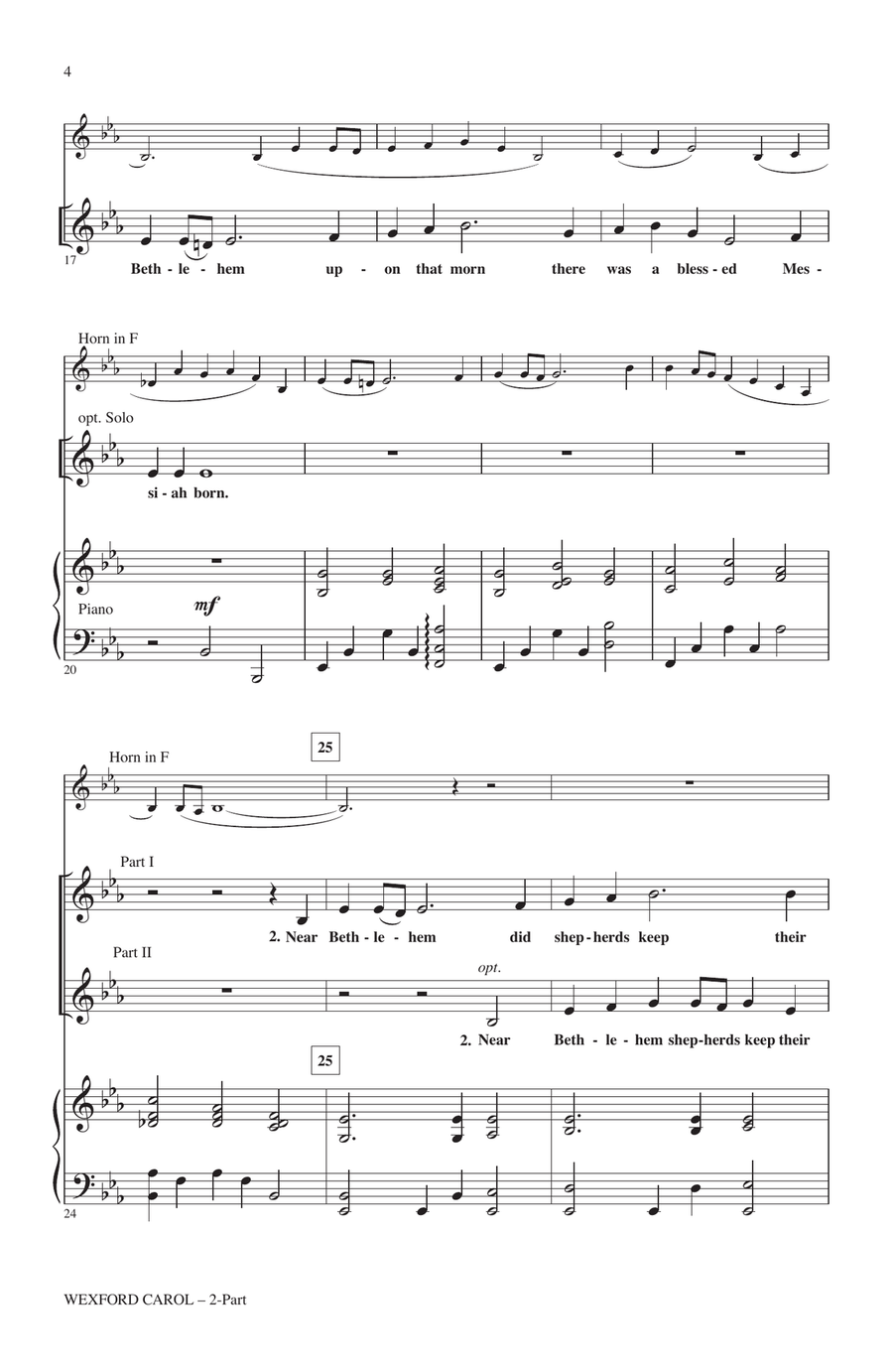 Wexford Carol 2-Part scores gallery preview page 2