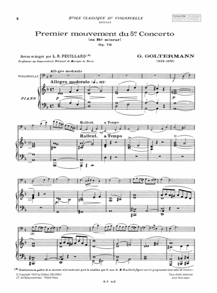 Concerto No. 5 Op. 76 en Re min. - 1er mouvement