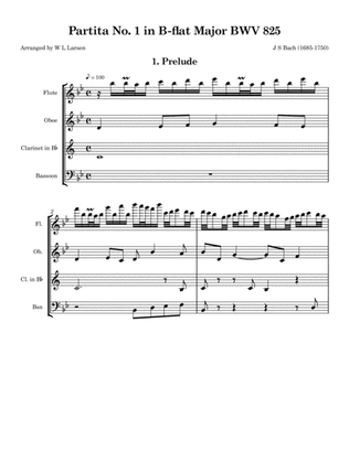 J S Bach - Partita No. 1 in B-flat Major BWV 825