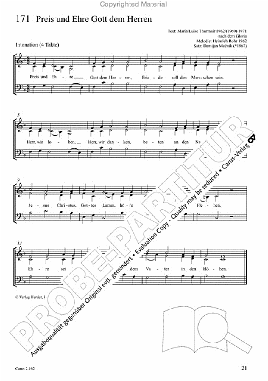 Chorbuch Gotteslob SAM 3-Part scores gallery preview page 22