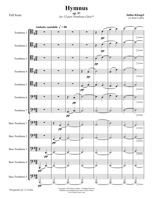 Hymnus for 12-part Trombone Choir Ensemble