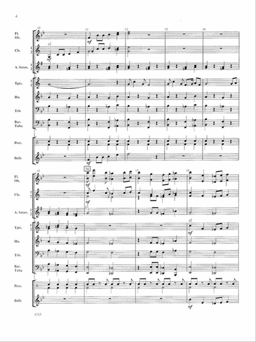Bridgewater March: Score Concert Band scores gallery preview page 4