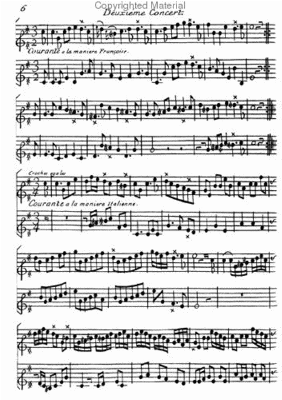 Concerts for two flutes without bass Flute Duet scores gallery preview page 2