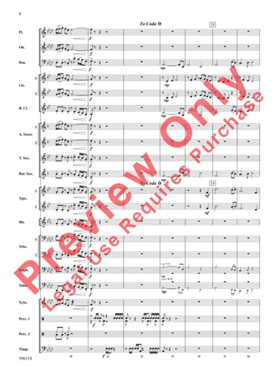 Jubilee Celebration Jubilee Celebration Concert Band scores gallery preview page 9