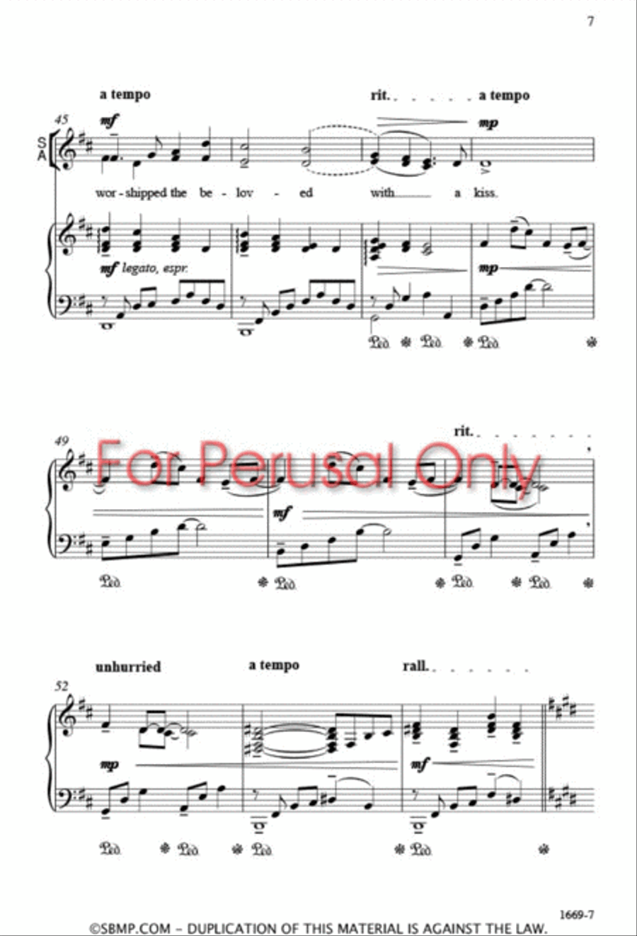 Long Ago (In the Bleak Midwinter) 4-Part scores gallery preview page 6