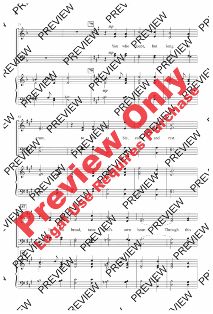 With This Bread, with This Wine 4-Part scores gallery preview page 7