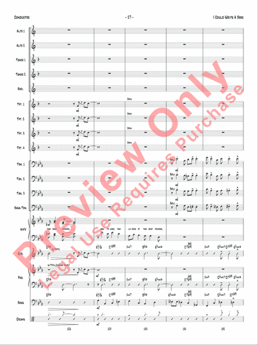I Could Write a Book Jazz Ensemble scores gallery preview page 30