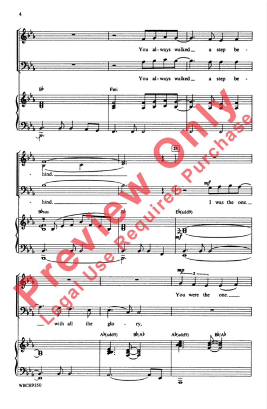 The Wind Beneath My Wings 3-Part scores gallery preview page 4