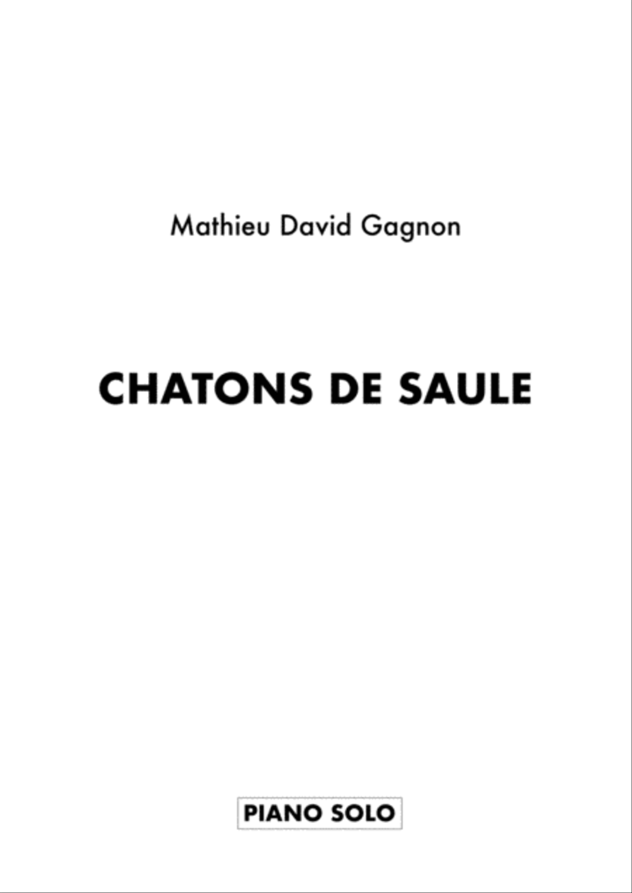 Chatons de saule Chatons de saule Piano Method scores gallery preview page 1