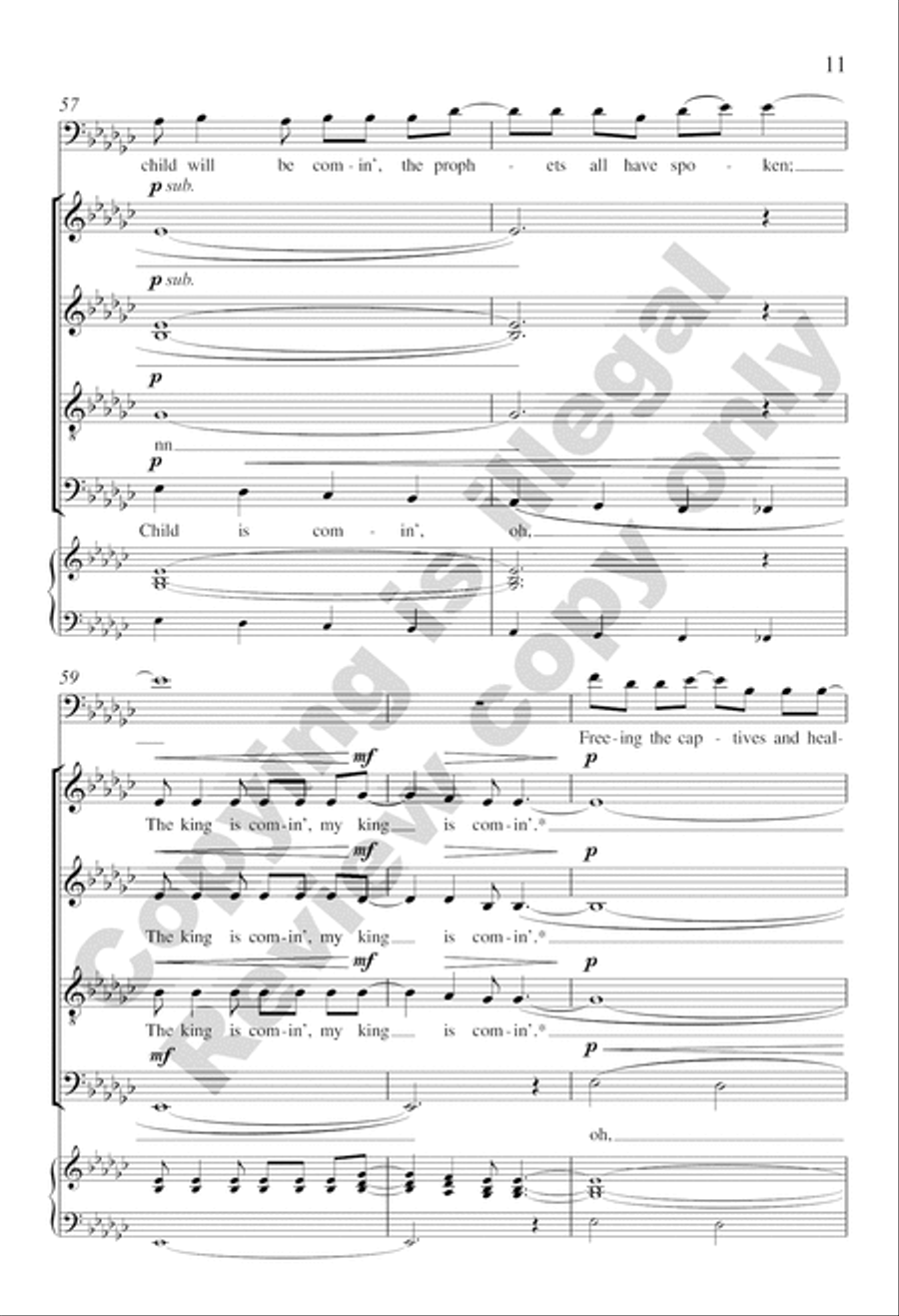 My King Is Comin' Soon 4-Part scores gallery preview page 10
