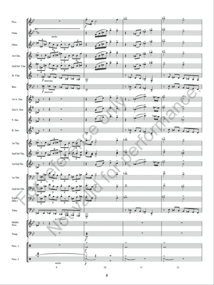 Sun Valley Flourish Concert Band scores gallery preview page 6