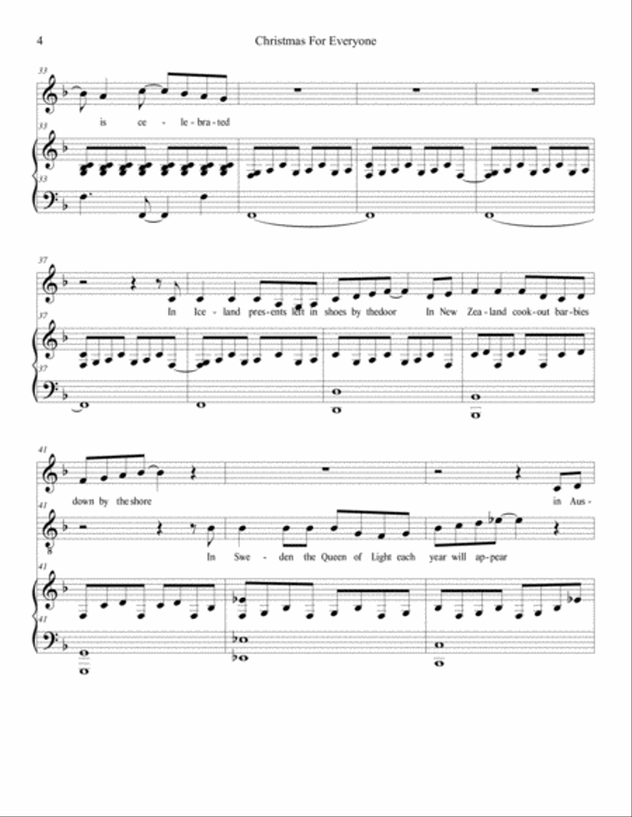 Christmas For Everyone Voice Solo scores gallery preview page 4