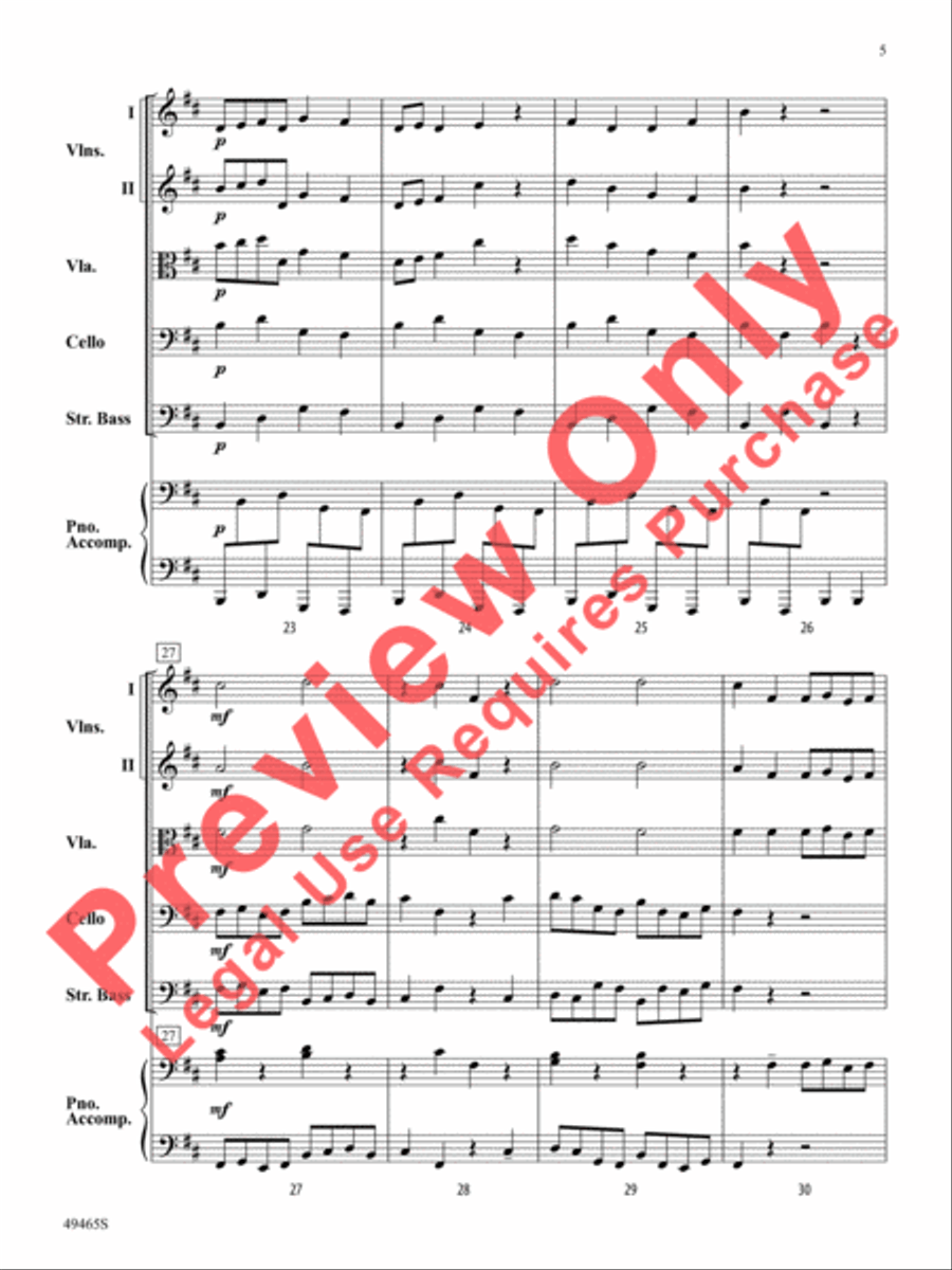 Midnight Mischief String Orchestra scores gallery preview page 6