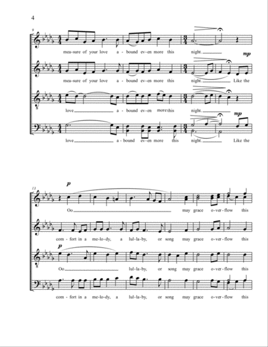 This Night 4-Part scores gallery preview page 4