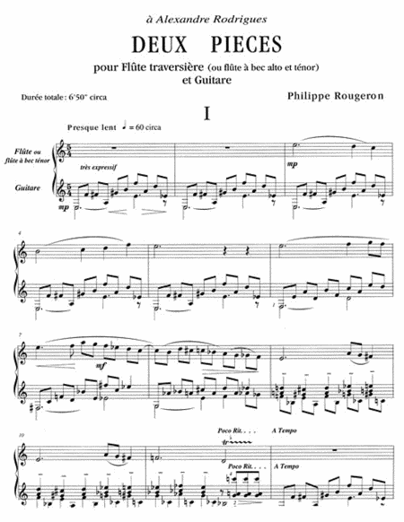 2 Pieces (flute & Guitar)