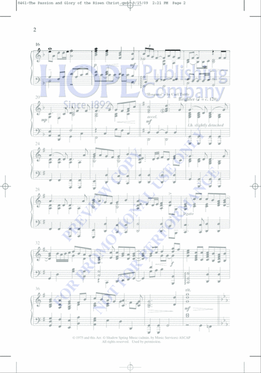 The Passion and Glory of the Risen Christ The Passion and Glory of the Risen Christ Choir scores gallery preview page 10